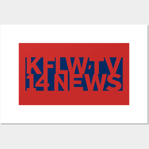 Die Hard – KFLW-TV 14 News Logo Wall Art by GraphicGibbon